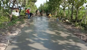 Satgas TMMD Kodim Sragen Kebut Pembangunan Jalan di Karangmalang Tanpa Libur