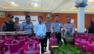Polres Karanganyar Bongkar Pengoplosan Gas Elpiji Subsidi, Pelaku Raup Rp750 Juta per Bulan