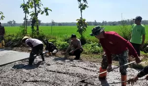 Kolaborasi TNI-Polri dan Warga, TMMD Sragen Percepat Pembangunan Desa Puro