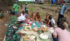 Tradisi Selamatan Warnai Pembangunan Sumur Bor TMMD Sragen, Warga Harap Air Mengalir Lancar