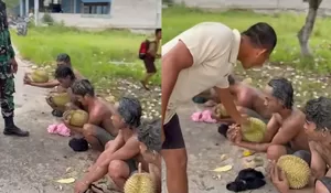 Viral! Delapan Pemuda Diduga Pencuri Durian Montong Diarak Keliling Desa Sebelum Diserahkan ke Polisi