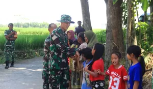 Kunjungi Sumur Bor TMMD di Gadungrejo, Dansatgas Kodim Sragen Disambut Hangat Warga