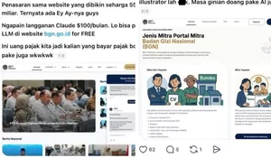 Visual Diduga Pakai AI Senilai Rp550 Miliar, Website Badan Gizi Nasional Dirujak Netizen