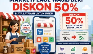 Pemerintah Siapkan Aturan Baru: Marketplace Wajib Beri Diskon 50 Persen Biaya Layanan untuk UMKM