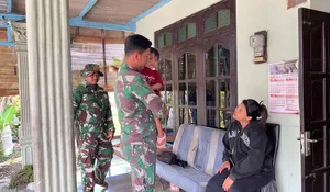 Momen Haru di TMMD Sragen, Praka Alfian Lepas Rindu dengan Buah Hati
