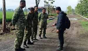 Sukseskan TMMD Reguler ke-128, Pendim Kodim 0725/Sragen Turun Langsung ke Lapangan