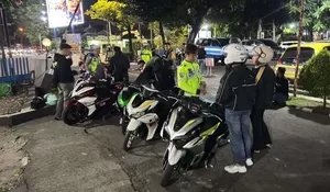 Razia Malam di Solo, Polisi Amankan 78 Motor Knalpot Brong