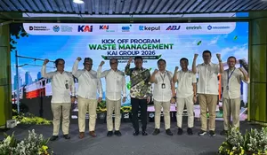 Wamen LH Resmikan Program Pengelolaan Sampah KAI, Target Seluruh Stasiun di Indonesia