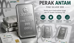 Harga Perak Antam Hari Ini 1 Juni 2026 Naik ke Rp49.950 per Gram, Balik Menguat Setelah Turun