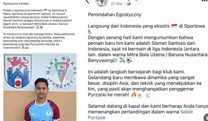 Dari Pekerja Migran Jadi Pesepak Bola Eropa, Kisah Slamet Santoso Asal Banyuwangi Viral di Polandia
