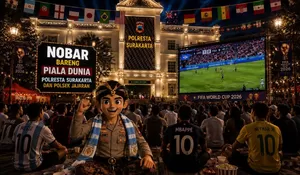 Sambut Piala Dunia 2026, Polresta Surakarta Gelar Nobar Gratis untuk Masyarakat