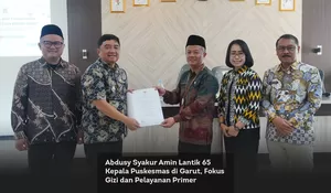 Abdusy Syakur Amin Lantik 65 Kepala Puskesmas di Garut, Fokus Gizi dan Pelayanan Primer