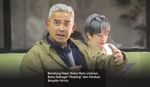 Bandung Kejar Gelar Kota Literasi, Buku Sebagai "Healing" dan Fondasi Berpikir Kritis