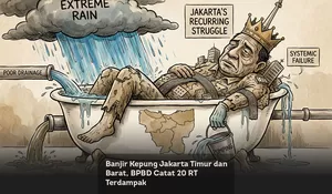 Banjir Kepung Jakarta Timur dan Barat, BPBD Catat 20 RT Terdampak