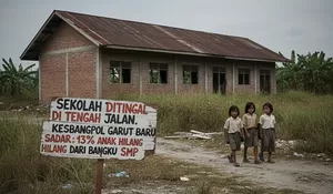Sekolah Ditinggal di Tengah Jalan: Kesbangpol Garut Baru Sadar 13 Persen Anak Hilang dari Bangku SMP
