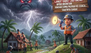 Langit Garut Lagi Galak: BPBD Ingatkan Warga Jangan Cuma Pasrah ke Cuaca