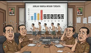 Rapat Serius, Data Ngawur: Warga Miskin Garut Kalah Cepat dari Angka di Layar Proyektor