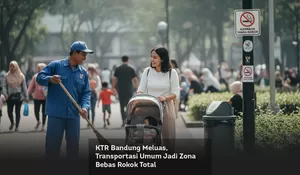KTR Bandung Meluas, Transportasi Umum Jadi Zona Bebas Rokok Total