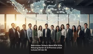 Rekrutmen Terbaru Bank BTN 2026, Peluang Karier di 14 Provinsi untuk Lulusan D3 dan S1