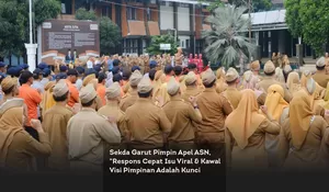Sekda Garut Pimpin Apel ASN, "Respons Cepat Isu Viral &amp; Kawal Visi Pimpinan Adalah Kunci Kepercayaan Publik"