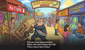 Tekanan Jual Asing Hantam BBCA, Net Sell Tembus Rp 5,86 Triliun dalam Satu Pekan