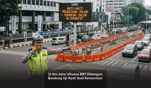 21 Km Jalur Khusus BRT Dibangun, Bandung Uji Nyali Soal Kemacetan
