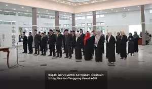 Bupati Garut Lantik 42 Pejabat, Tekankan Integritas dan Tanggung Jawab ASN