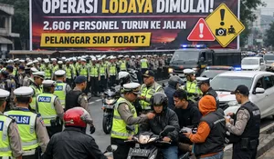 Operasi Lodaya Dimulai, 2.606 Personel Turun ke Jalan, Pelanggar Siap Tobat?