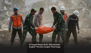 Di Tengah Medan Sulit, SAR Kembali Angkat 7 Korban Longsor Pasirlangu, Cisarua