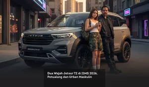 Dua Wajah Jetour T2 di IIMS 2026, Petualang dan Urban Maskulin