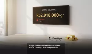 Harga Emas Antam Kembali Terkoreksi, Kini di Level Rp2,918 Juta per Gram