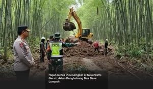 Hujan Deras Picu Longsor di Sukaresmi Garut, Jalan Penghubung Dua Desa Lumpuh