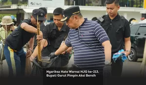 Ngariksa Hate Warnai HJG ke-213, Bupati Garut Pimpin Aksi Bersih