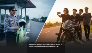 Resahkan Warga, Jalan Baru Beton Mulus di Garut Disalahgunakan untuk Balap Liar