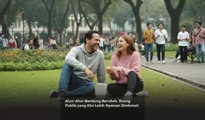 Alun-Alun Bandung Berubah, Ruang Publik yang Kini Lebih Nyaman Dinikmati