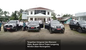Targetkan Integrasi dan Ekonomi Hijau, Bupati Garut Tinjau Langsung Kondisi Jalan Karangsewu