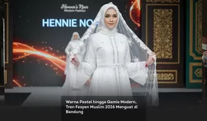 Warna Pastel hingga Gamis Modern, Tren Fesyen Muslim 2026 Menguat di Bandung