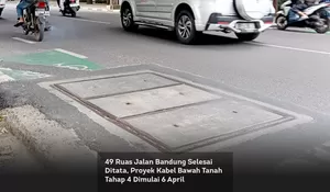 49 Ruas Jalan Bandung Selesai Ditata, Proyek Kabel Bawah Tanah Tahap 4 Dimulai 6 April