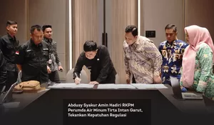 Abdusy Syakur Amin Hadiri RKPM Perumda Air Minum Tirta Intan Garut, Tekankan Kepatuhan Regulasi