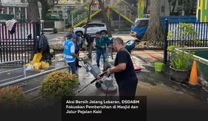 Aksi Bersih Jelang Lebaran, DSDABM Fokuskan Pembersihan di Masjid dan Jalur Pejalan Kaki