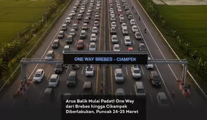 Arus Balik Mulai Padat! One Way dari Brebes hingga Cikampek Diberlakukan, Puncak 24-25 Maret