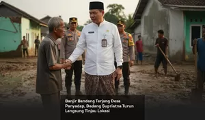 Banjir Bandang Terjang Desa Panyadap, Dadang Supriatna Turun Langsung Tinjau Lokasi