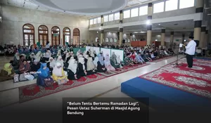 “Belum Tentu Bertemu Ramadan Lagi”, Pesan Ustaz Suherman di Masjid Agung Bandung