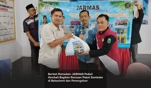 Berkah Ramadan: JARMAS Peduli Kembali Bagikan Ratusan Paket Sembako di Bakauheni dan Penengahan