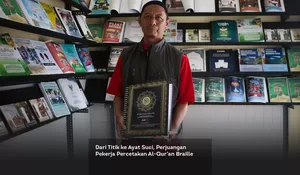 Dari Titik ke Ayat Suci, Perjuangan Pekerja Percetakan Al-Qur’an Braille