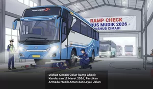 Dishub Cimahi Gelar Ramp Check Kendaraan 12 Maret 2026, Pastikan Armada Mudik Aman dan Layak Jalan