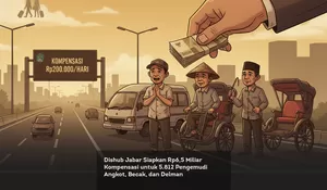 Dishub Jabar Siapkan Rp6,5 Miliar Kompensasi untuk 5.812 Pengemudi Angkot, Becak, dan Delman