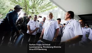Farhan Tinjau Terminal Leuwipanjang, Pendatang Diminta Urus KTP Bandung