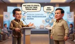JK Soal Misi Damai Prabowo: Niat Baik Itu Gratis, Realitas Timur Tengah Mahal