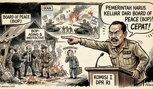 Board of Peace atau Board of War? DPR Minta RI Angkat Kaki Sebelum Terseret Arus